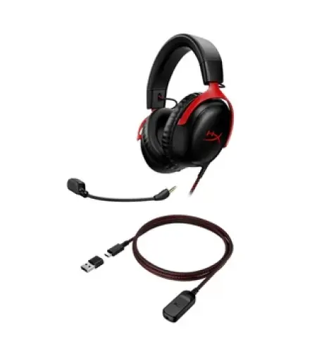 HyperX Cloud III - Gaming Headset - Black/Red
