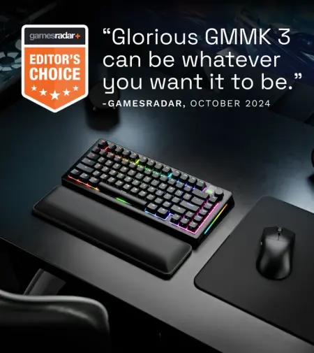 Glorious GMMK 3 PRO HE Prebuilt Keyboard - Black