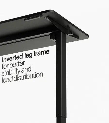 Navo Navodesk Lite Standing Desk - Electric Height Adjustable - Black (140cm)