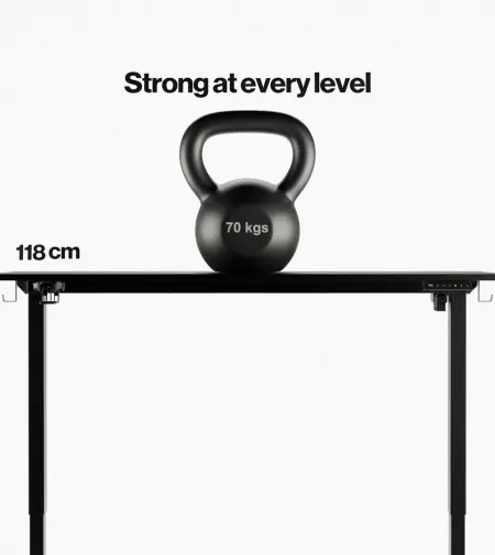 Navo Navodesk Lite Standing Desk - Electric Height Adjustable - Black (140cm)