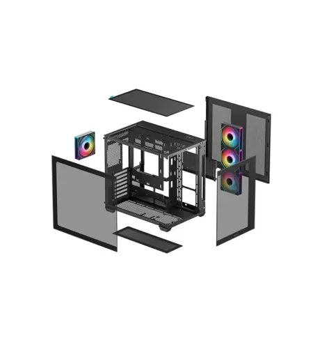 DeepCool CG530 4F Mid-Tower PC Case - Black