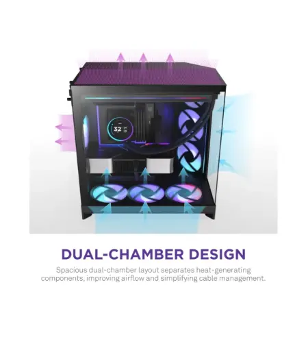 NZXT H9 Flow RGB+ Black