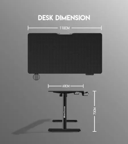 FANTECH Workstation WS311 - Electric Height Adjustable Desk - White