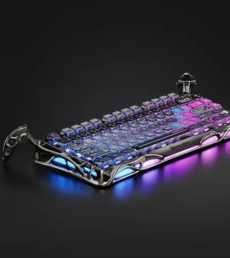 GravaStar Mercury K1 Pro - 75% Gaming Keyboard - Cyberpunk