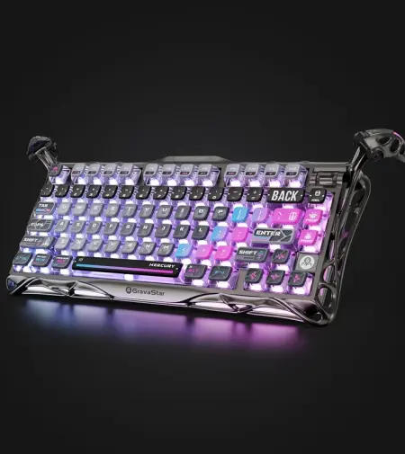 GravaStar Mercury K1 Pro - 75% Gaming Keyboard - Cyberpunk