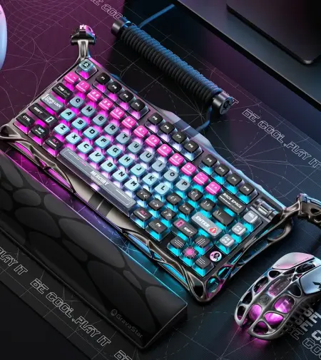 GravaStar Mercury V75 Pro - 75% Gaming Keyboard - Cyberpunk