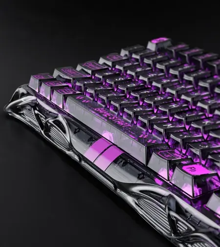 GravaStar Mercury V75 Lite - 75% Gaming Keyboard - Transparent Black
