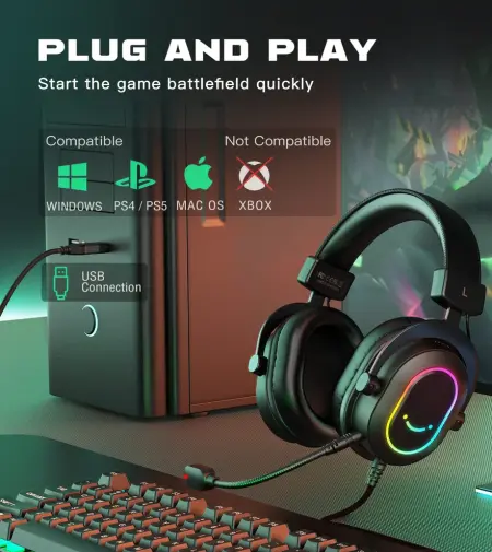FIFINE AmpliGame H6 USB Gaming Headset