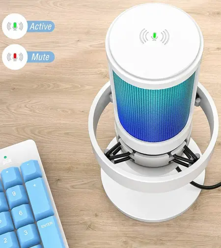 FIFINE AmpliGame A8 RGB USB Condenser Microphone